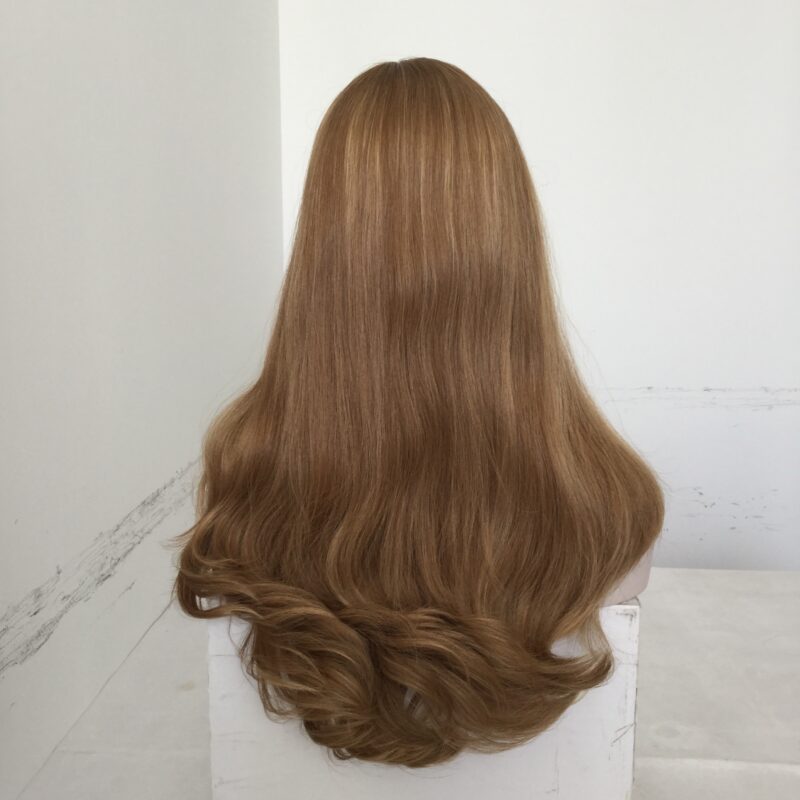 Vigrgin Hair natural dark color Lace Top wig - Image 3